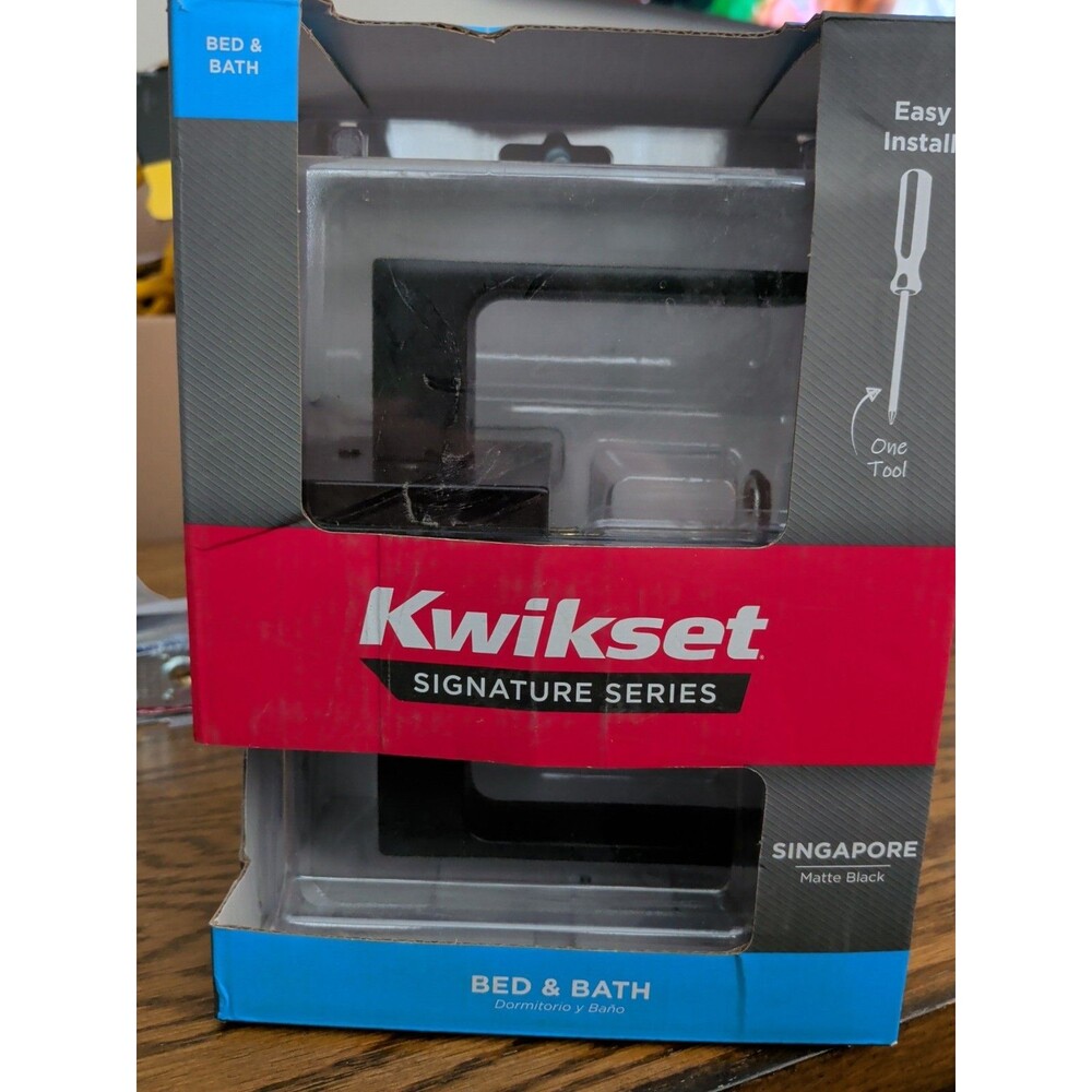 Kwickset Signature Series Singapore Matte Black Bed And Bath